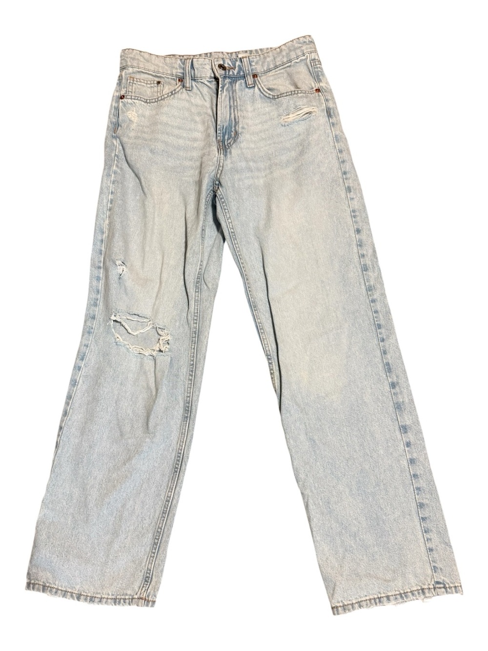 &Denim by H&M | Light Wash Straight Baggy Leg Jeans